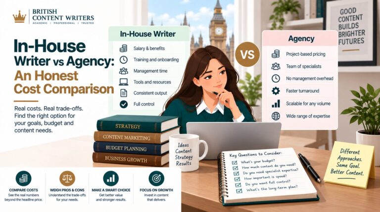 In-House Writer vs Agency An Honest Cost Comparison
