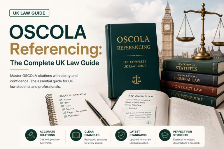 OSCOLA Referencing The Complete UK Law Guide