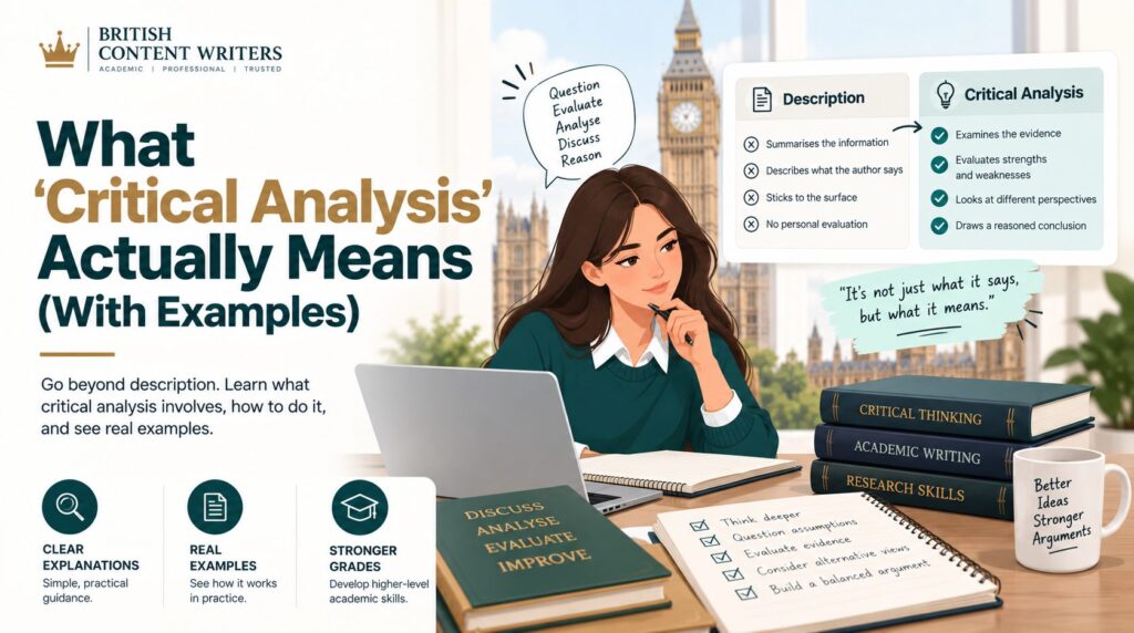 What 'Critical Analysis' Actually Means (With Examples)