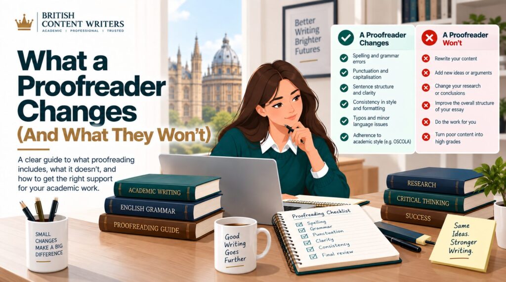 What a Proofreader Changes (And What They Won't)